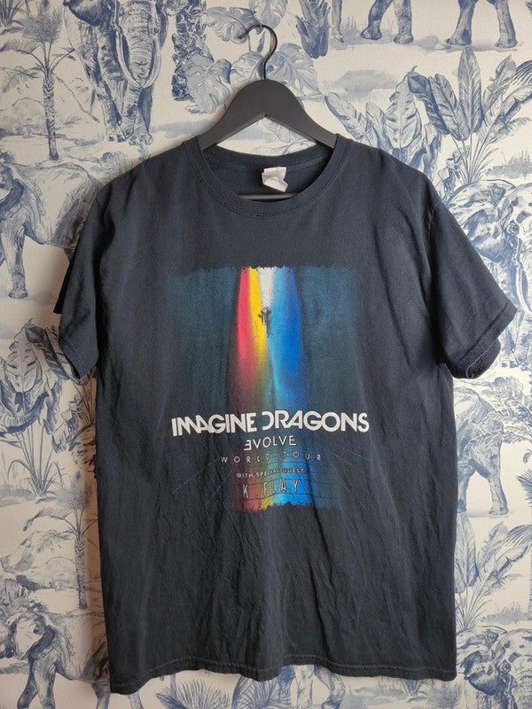 T-shirt Imagine Dragons Evolve World Tour Noir Gildan Taille M Concert Rock