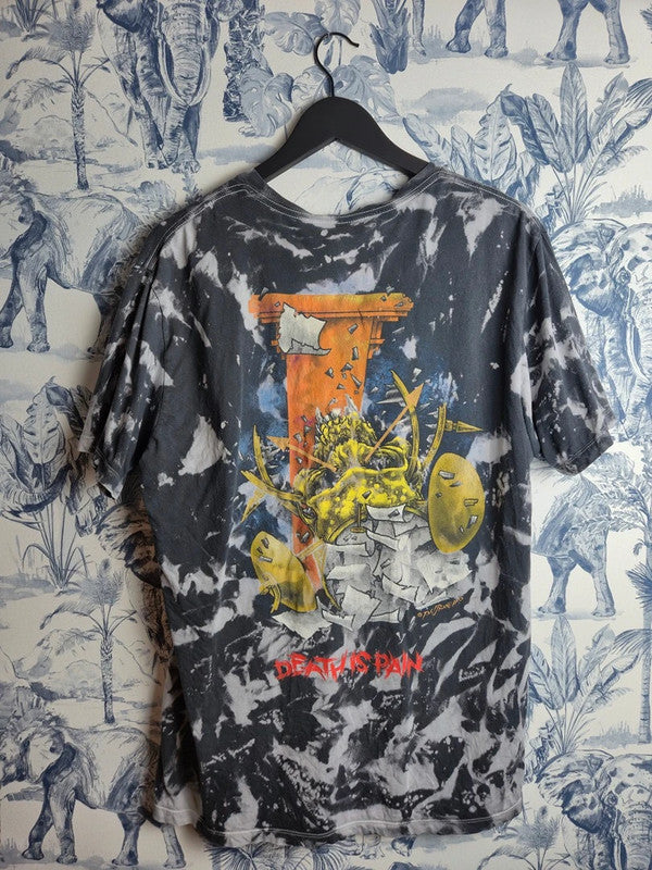 T-shirt Metallica Vintage Tie Dye Noir Taille M Style Rock