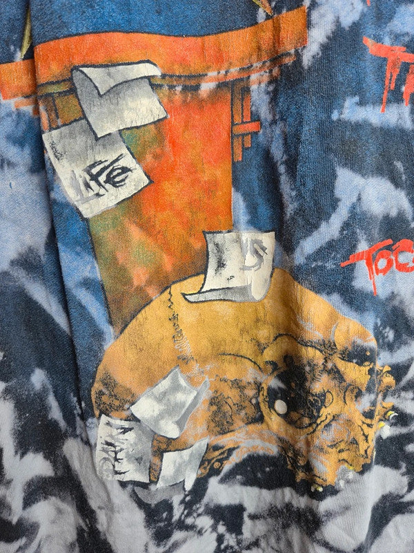 T-shirt Metallica Vintage Tie Dye Noir Taille M Style Rock