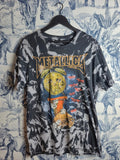 T-shirt Metallica Vintage Tie Dye Noir Taille M Style Rock