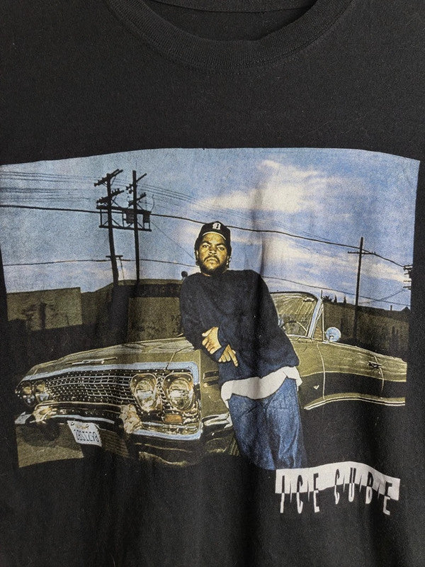 T-shirt Ice Cube Vintage Noir Taille S Imprimé Rap Streetwear