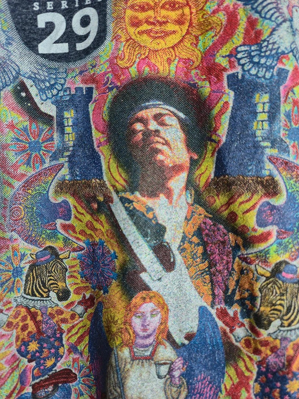 T-shirt Hard Rock Cafe Jimi Hendrix Signature Series 29 Amsterdam Gris S