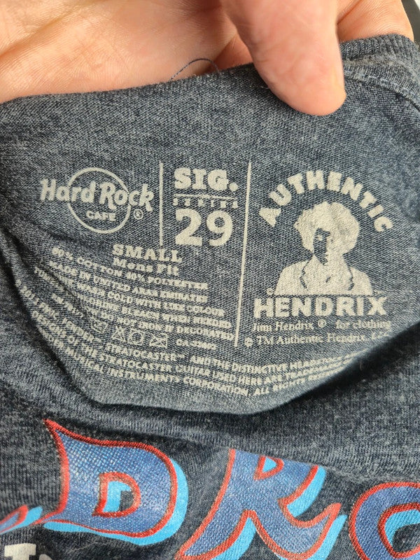 T-shirt Hard Rock Cafe Jimi Hendrix Signature Series 29 Amsterdam Gris S