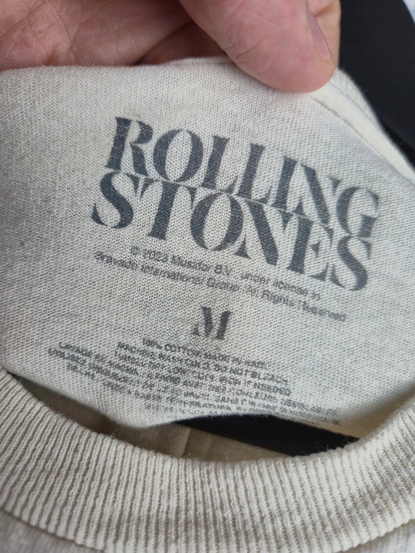 T-shirt Bravado Rolling Stones Vintage Rock Crème Taille M