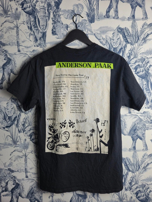 T-shirt Anderson .paak Tournée 2019 Best Teef In The Game Noir M