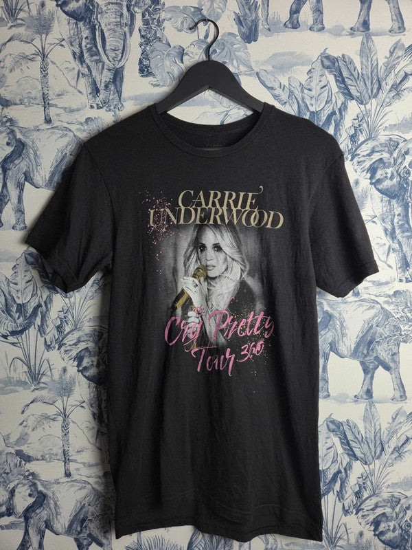 T-shirt Carrie Underwood Cry Pretty Tour 360 Noir Taille S