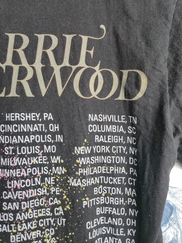 T-shirt Carrie Underwood Cry Pretty Tour 360 Noir Taille S