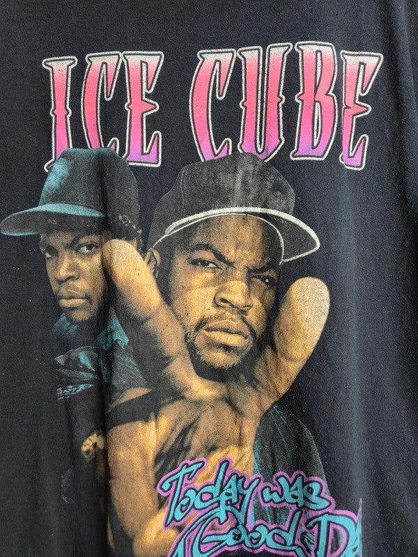 T-shirt Ice Cube Vintage Style Hip Hop Noir Taille L