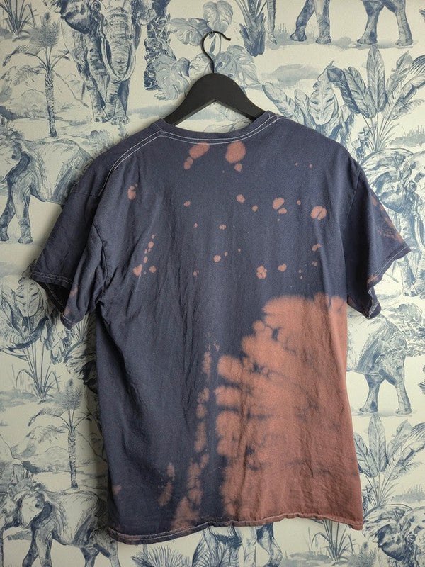 T-shirt Banana Republic Picasso imprimé custom bleached marine S