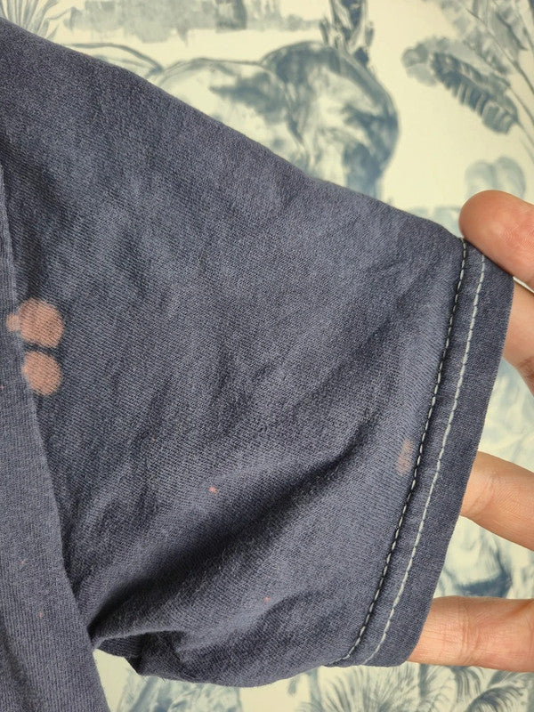 T-shirt Banana Republic Picasso imprimé custom bleached marine S