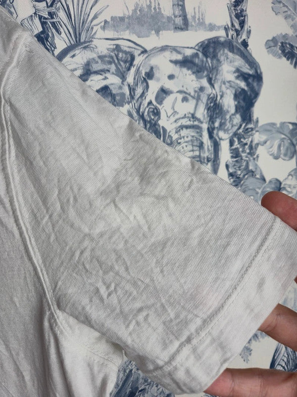 T-shirt blanc The Rolling Stones Soldier Field Chicago Rock Vintage M