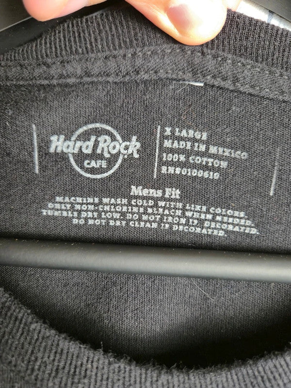 T-shirt Hard Rock Cafe Tokyo Noir Graphique Camo Vintage Homme Xl