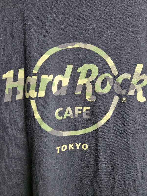 T-shirt Hard Rock Cafe Tokyo Noir Graphique Camo Vintage Homme Xl