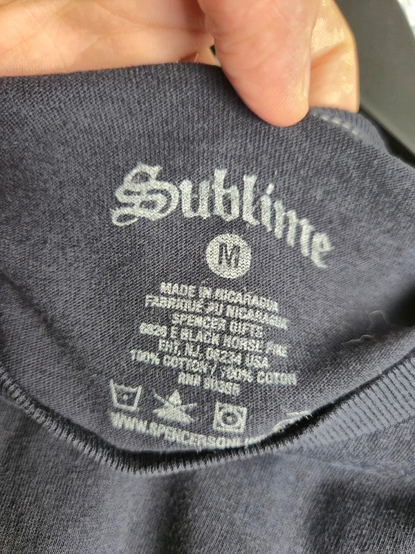T-shirt Sublime Rock Band Tie-dye Soleil Vintage Style Marine M