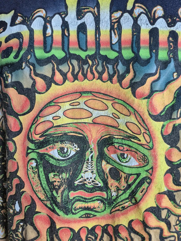 T-shirt Sublime Rock Band Tie-dye Soleil Vintage Style Marine M