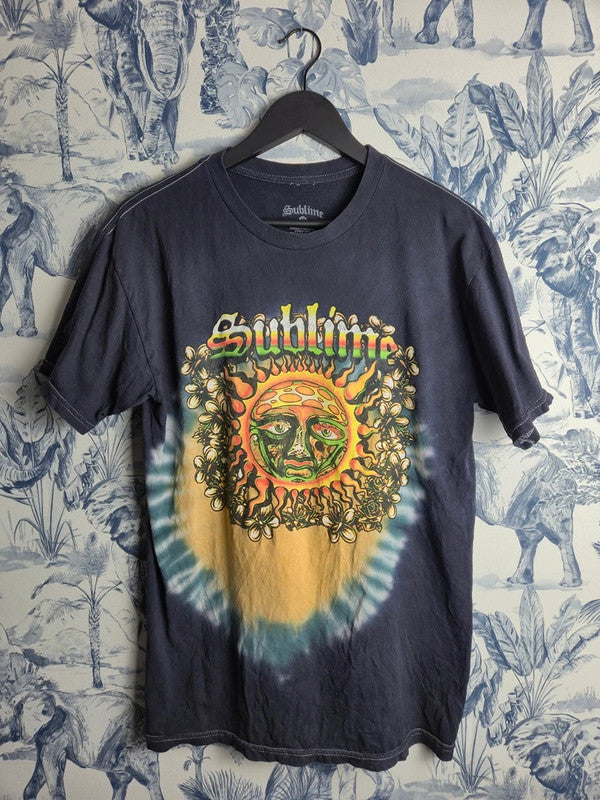 T-shirt Sublime Rock Band Tie-dye Soleil Vintage Style Marine M