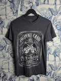 T-shirt Johnny Cash Man in Black Gris Vintage Rock Style Taille M
