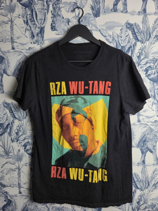 T-shirt imprimé Wu-tang Clan Rza Rap Hip-hop Noir Taille S Vintage
