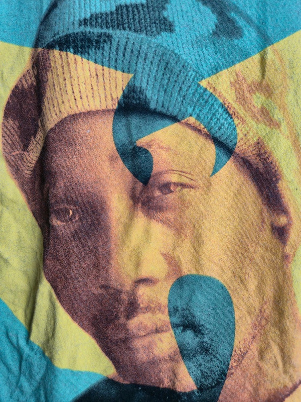 T-shirt imprimé Wu-tang Clan Rza Rap Hip-hop Noir Taille S Vintage