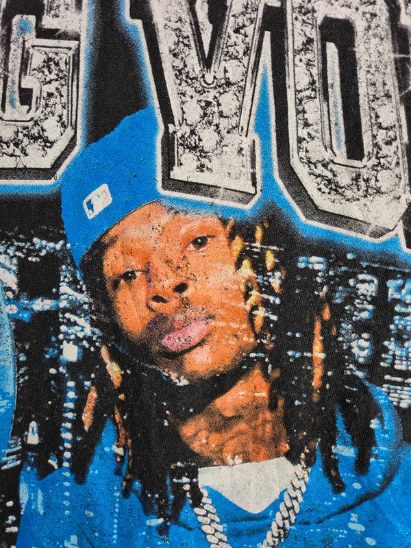 T-shirt King Von Rest In Paradise Noir Xl Rap Streetwear