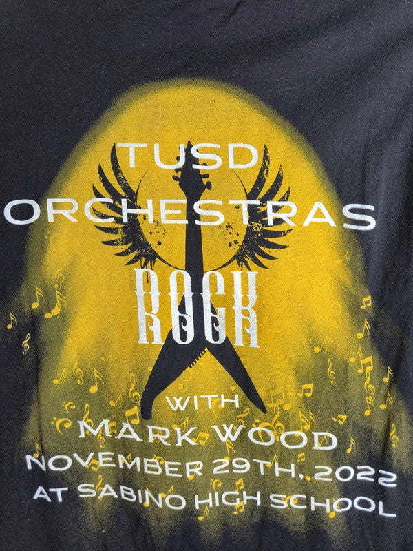 T-shirt Tultex Noir Mark Wood Breakout Tour 2022 Rock Musique Taille S