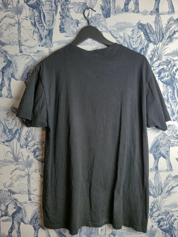 T-shirt Aaliyah Vintage Noir Imprimé Graphique Taille L Homme