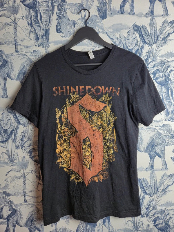 T-shirt Shinedown World Tour Attention Attention Noir M Bella Canvas