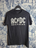 T-shirt Ac/dc Back in Black noir rock vintage musique taille L