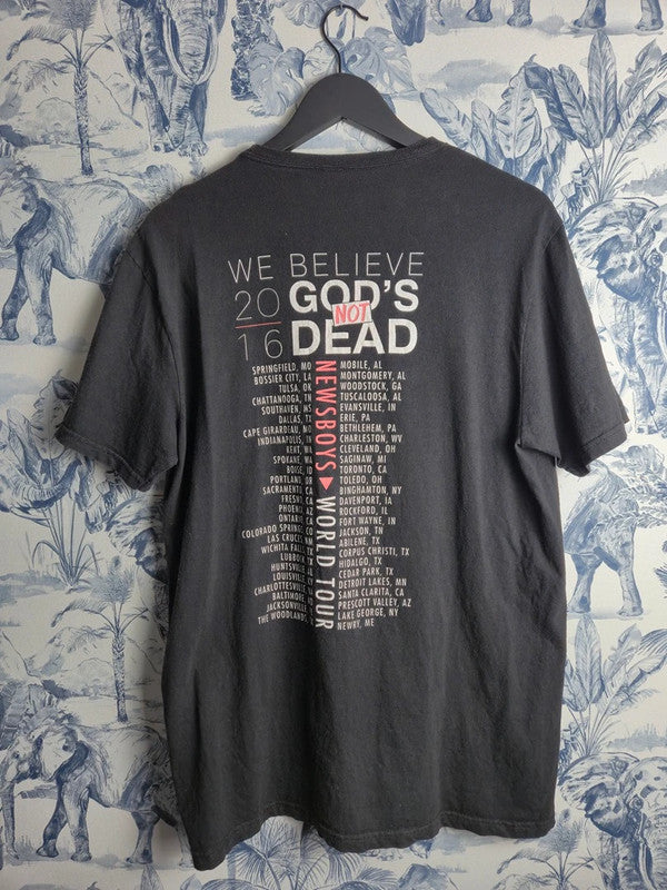 T-shirt Newsboys World Tour 2016 Love Riot Noir District Taille L