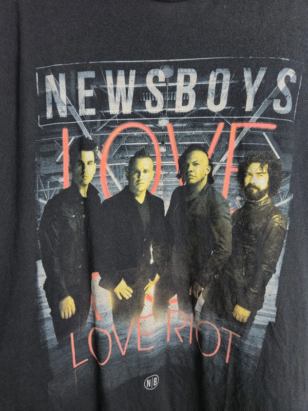 T-shirt Newsboys World Tour 2016 Love Riot Noir District Taille L