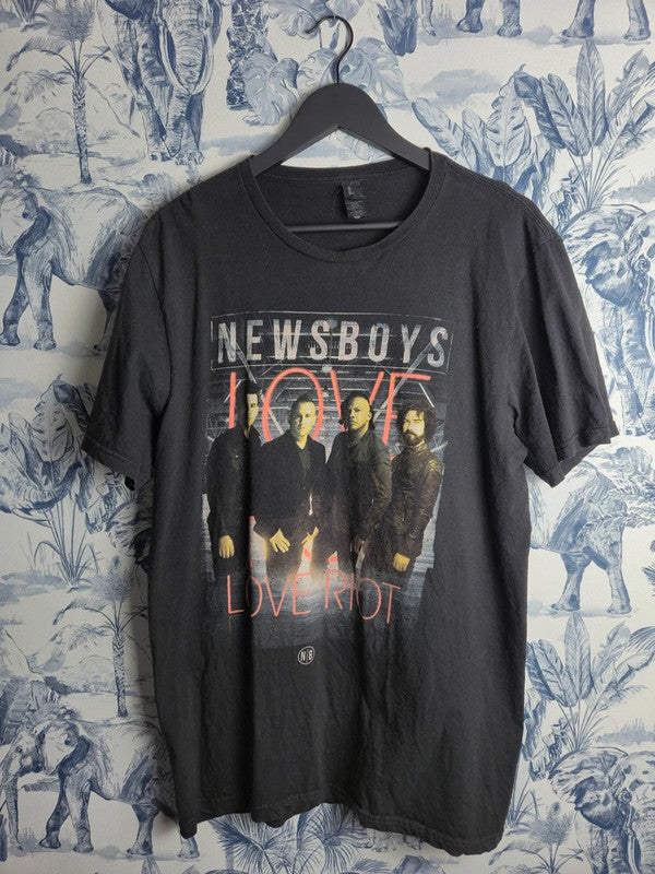 T-shirt Newsboys World Tour 2016 Love Riot Noir District Taille L