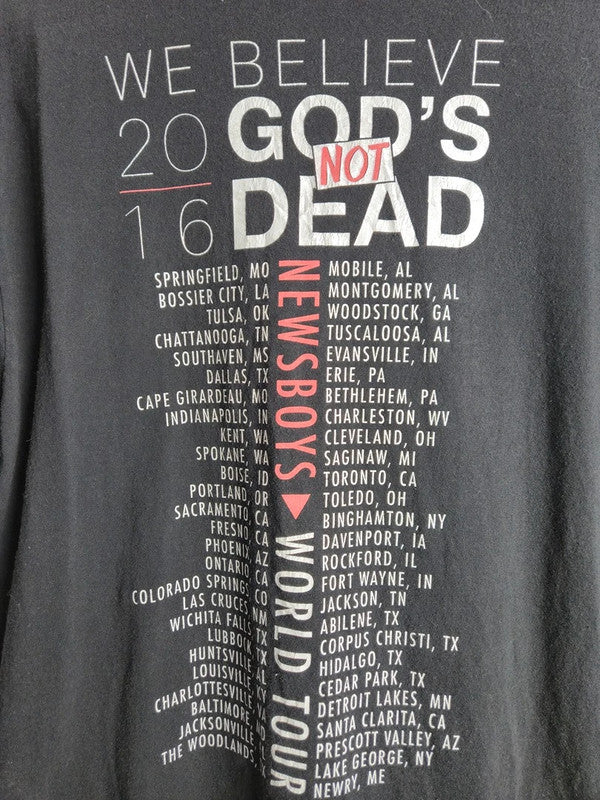 T-shirt Newsboys World Tour 2016 Love Riot Noir District Taille L