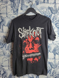 T-shirt Slipknot noir graphique style métal vintage Tultex taille M