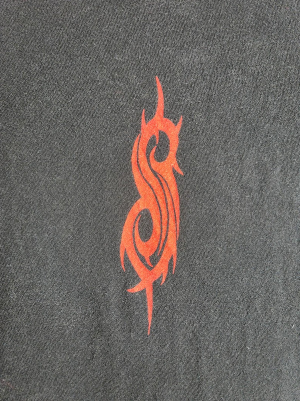 T-shirt Slipknot noir graphique style métal vintage Tultex taille M