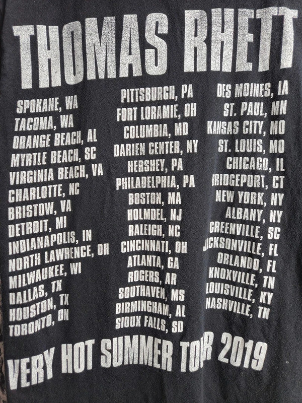 T-shirt Thomas Rhett Very Hot Summer Tour 2019 noir taille S