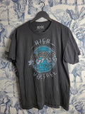 T-shirt Ac/dc noir rock vintage style High Voltage 75 Tour L