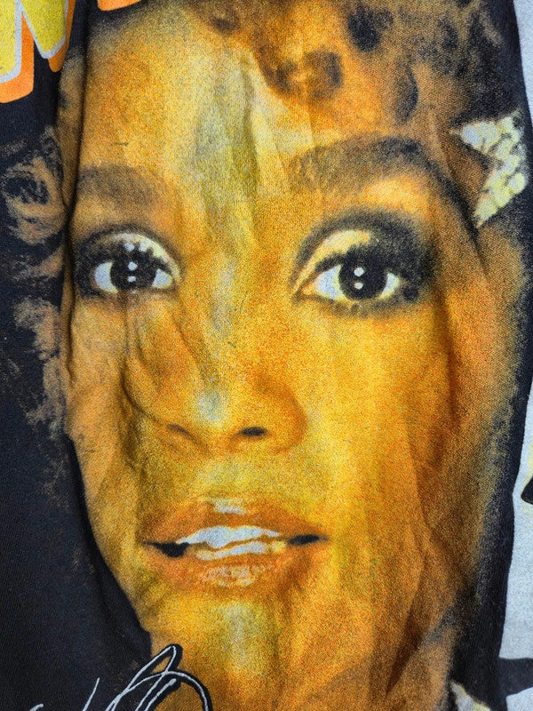 T-shirt Whitney Houston Officiel Musique Noir Coton Taille L