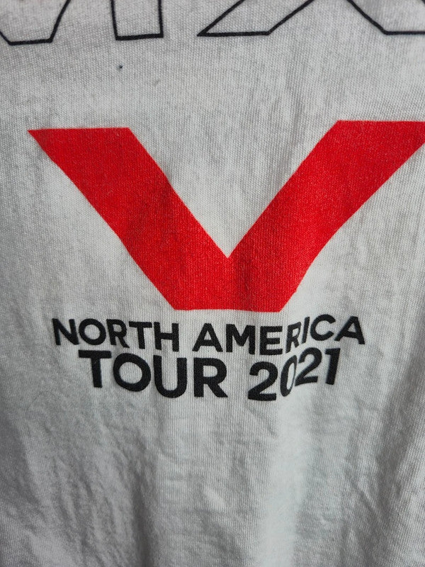 T-shirt unisexe blanc Bella+canvas Maroon 5 North America Tour 2021 L
