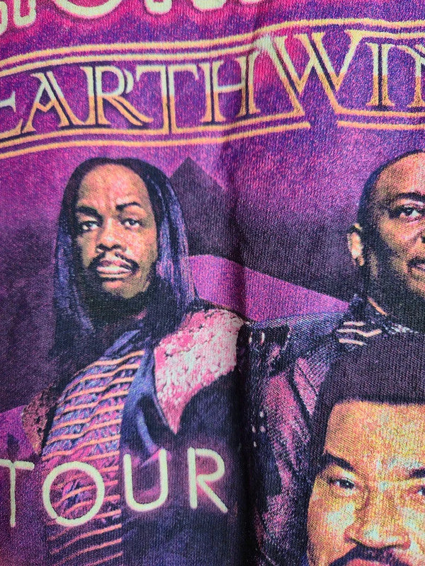 T-shirt Delta imprimé Lionel Richie Earth Wind & Fire Tour 2023 Noir L