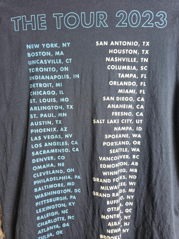T-shirt Jonas Brothers The Tour 2023 Bleu Marine Taille M Merch Officiel