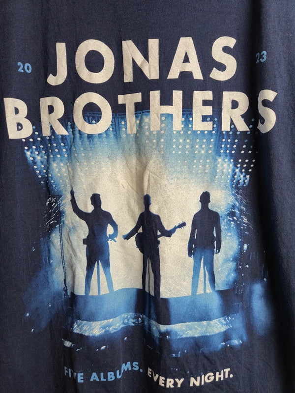 T-shirt Jonas Brothers The Tour 2023 Bleu Marine Taille M Merch Officiel