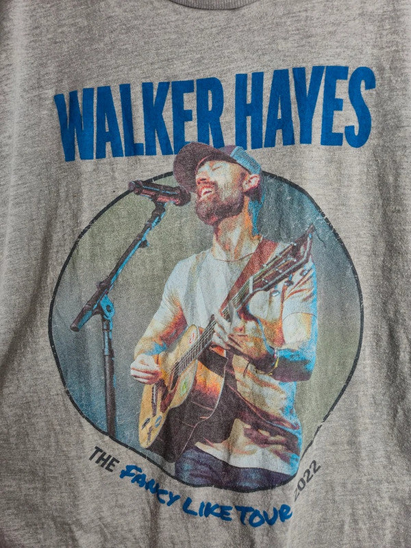 T-shirt Walker Hayes Fancy Like Tour 2022 Gris Musique L