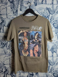 T-shirt Aaliyah Graphic Print Kaki Taille M Style Streetwear