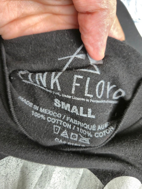 T-shirt Pink Floyd World Tour 1968 Vintage Noir Rock Coton S
