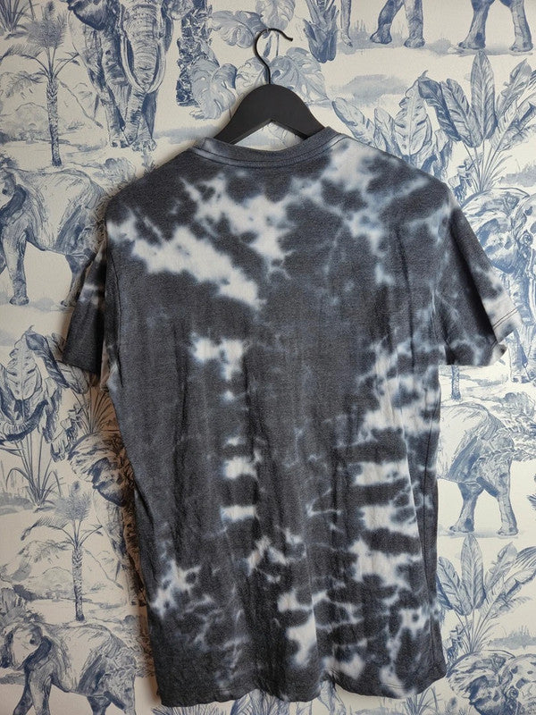 T-shirt Ac/dc Tie Dye Gris Rock Vintage Taille M Mixte