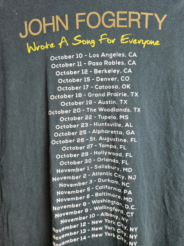 T-shirt John Fogerty Tournée Wrote A Song For Everyone Vintage noir Xl