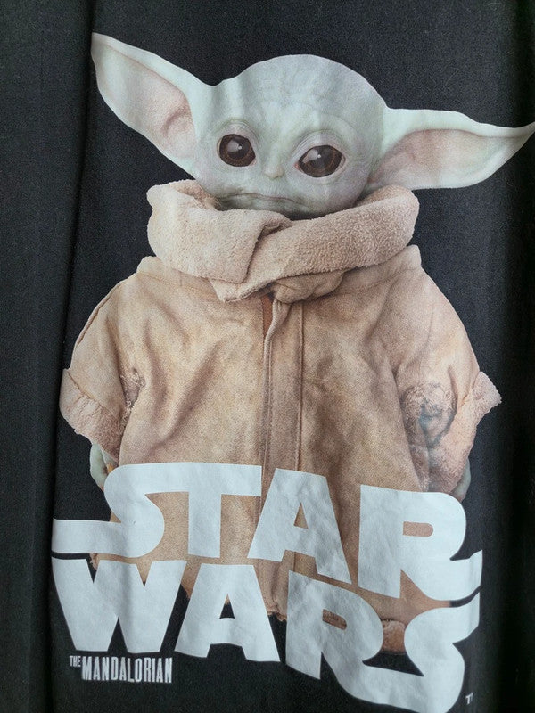 T-shirt Star Wars The Mandalorian Grogu Gris Anthracite Taille L