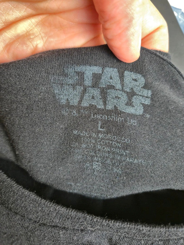 T-shirt Star Wars The Mandalorian Grogu Gris Anthracite Taille L