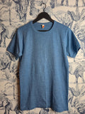 T-shirt Vintage 70's Noki Rhovylon Bleu Thermique Fabriqué en France Taille S