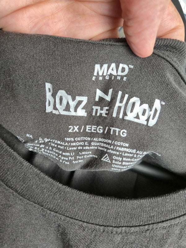 T-shirt Mad Engine Boyz n the Hood Gris Xxl - Style Vintage Streetwear Ice Cube